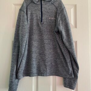 Columbia Men's Blue Heather Zip-Up Sweater